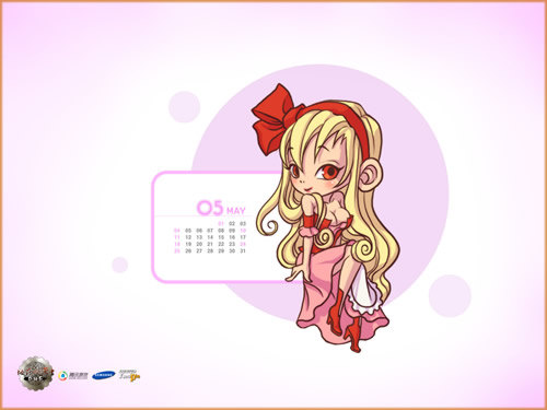 5月壁纸（美丽的罗莉安）